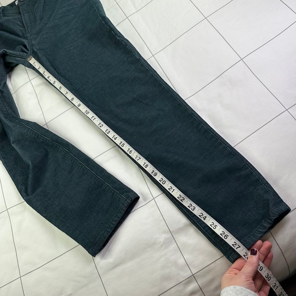 Carve Designs Skyler Pants Womens 6 Green Teal Skinny Corduroy Organic Cotton - Picture 11 of 13